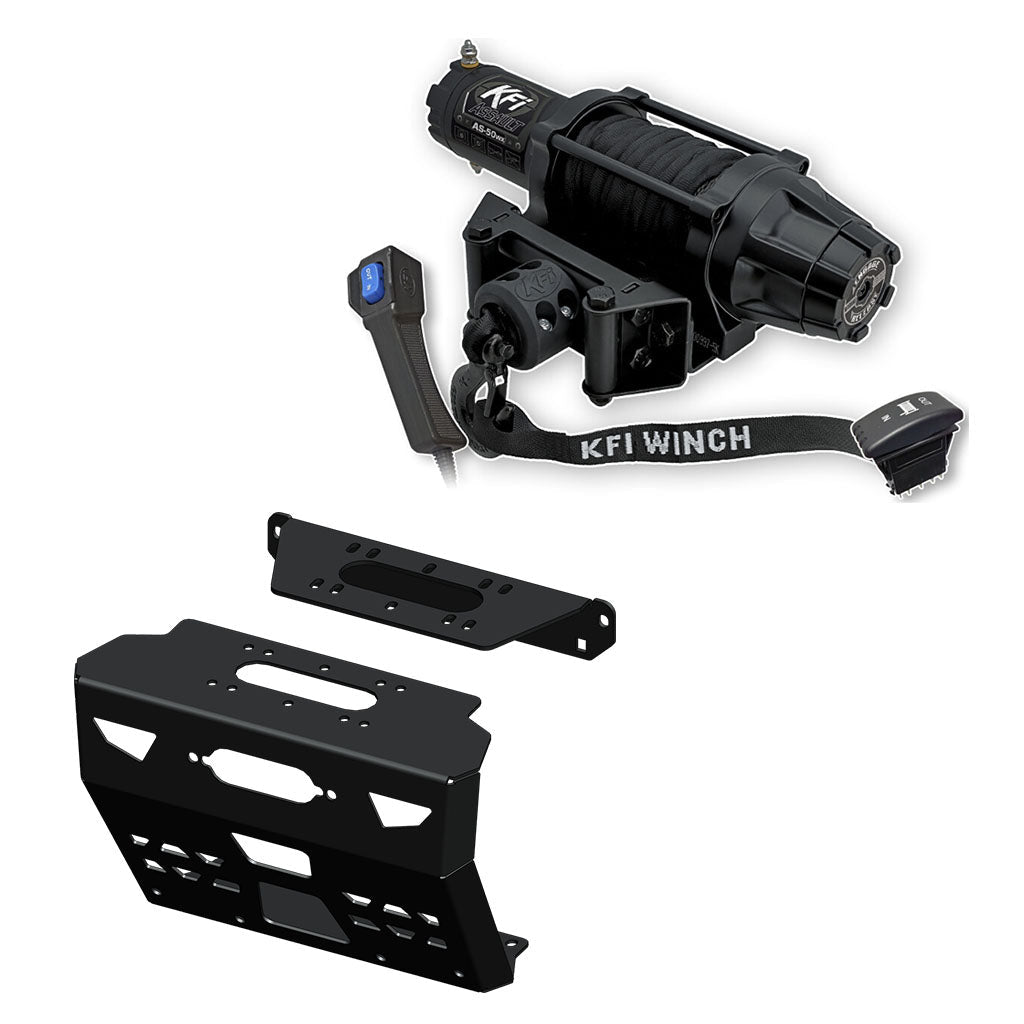 KFI Winch & Winch Mount Kit Polaris Ranger 1000, Crew 1000 2020 - 2025 / Bobcat UV34 / 3400 Series, 3600 Series 2015 - Current - MojoMotoSport.com