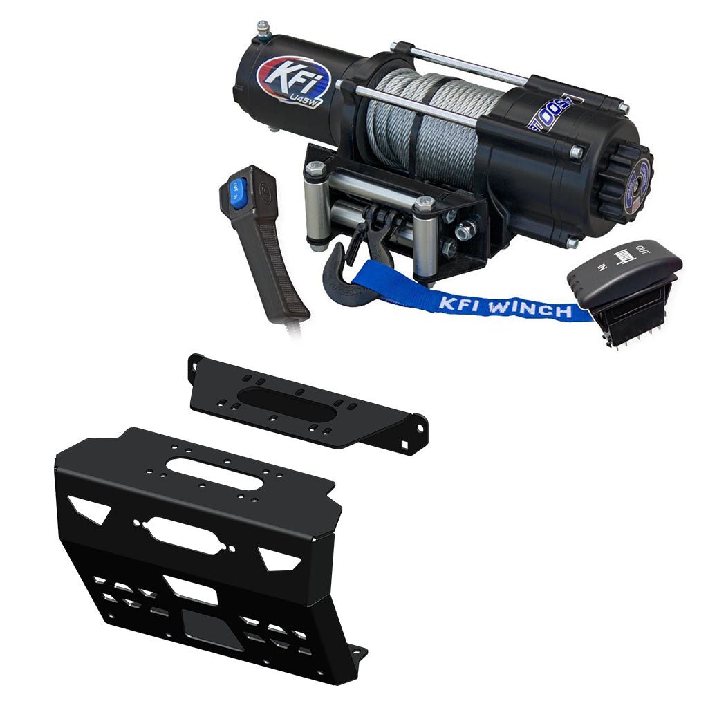 KFI Winch & Winch Mount Kit Polaris Ranger 1000, Crew 1000 2020 - 2025 / Bobcat UV34 / 3400 Series, 3600 Series 2015 - Current - MojoMotoSport.com