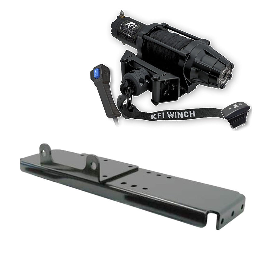 KFI Winch & Winch Mount Kit Polaris Ranger 425, 500 2x4, 500, 500 6x6, 700, 700 6x6, Crew 700, TM - MojoMotoSport.com