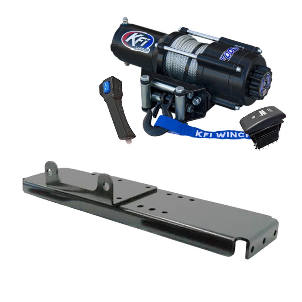 KFI Winch & Winch Mount Kit Polaris Ranger 425, 500 2x4, 500, 500 6x6, 700, 700 6x6, Crew 700, TM - MojoMotoSport.com