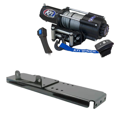 KFI Winch & Winch Mount Kit Polaris Ranger 425, 500 2x4, 500, 500 6x6, 700, 700 6x6, Crew 700, TM - MojoMotoSport.com