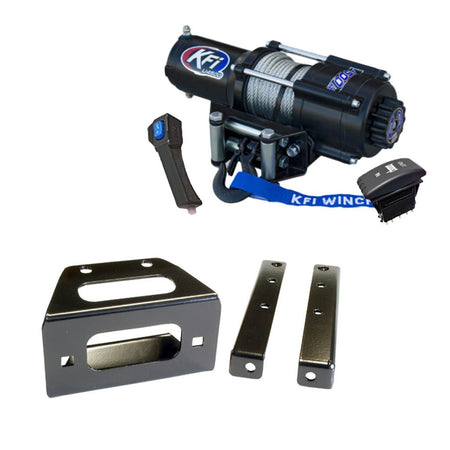 KFI Winch & Winch Mount Kit Polaris RZR 570 / S / Trail (Base/EPS/Premium), 800 / S (Base/EPS), RZR 4 800 (Base/EPS) - MojoMotoSport.com