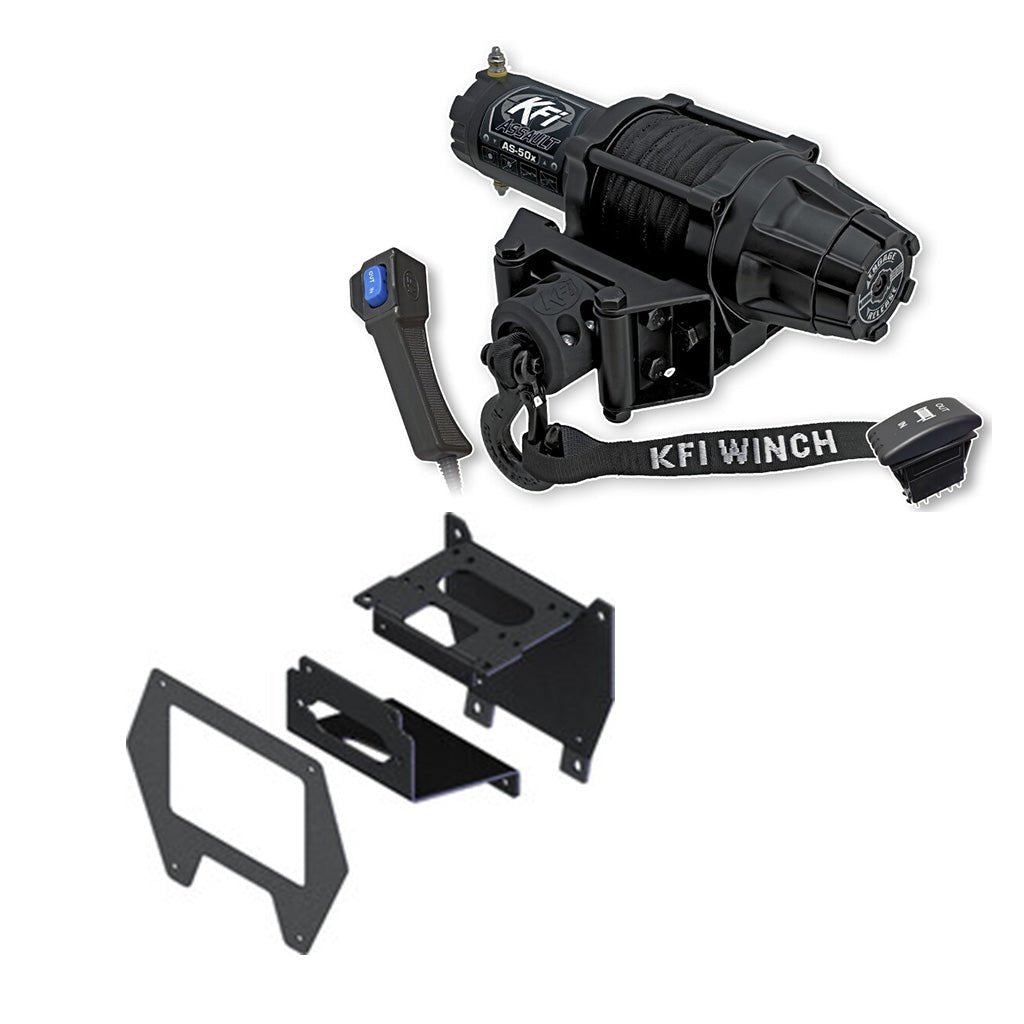 KFI Winch & Winch Mount Kit Polaris RZR Pro R Winch Mount 2022 - 2024 - MojoMotoSport.com