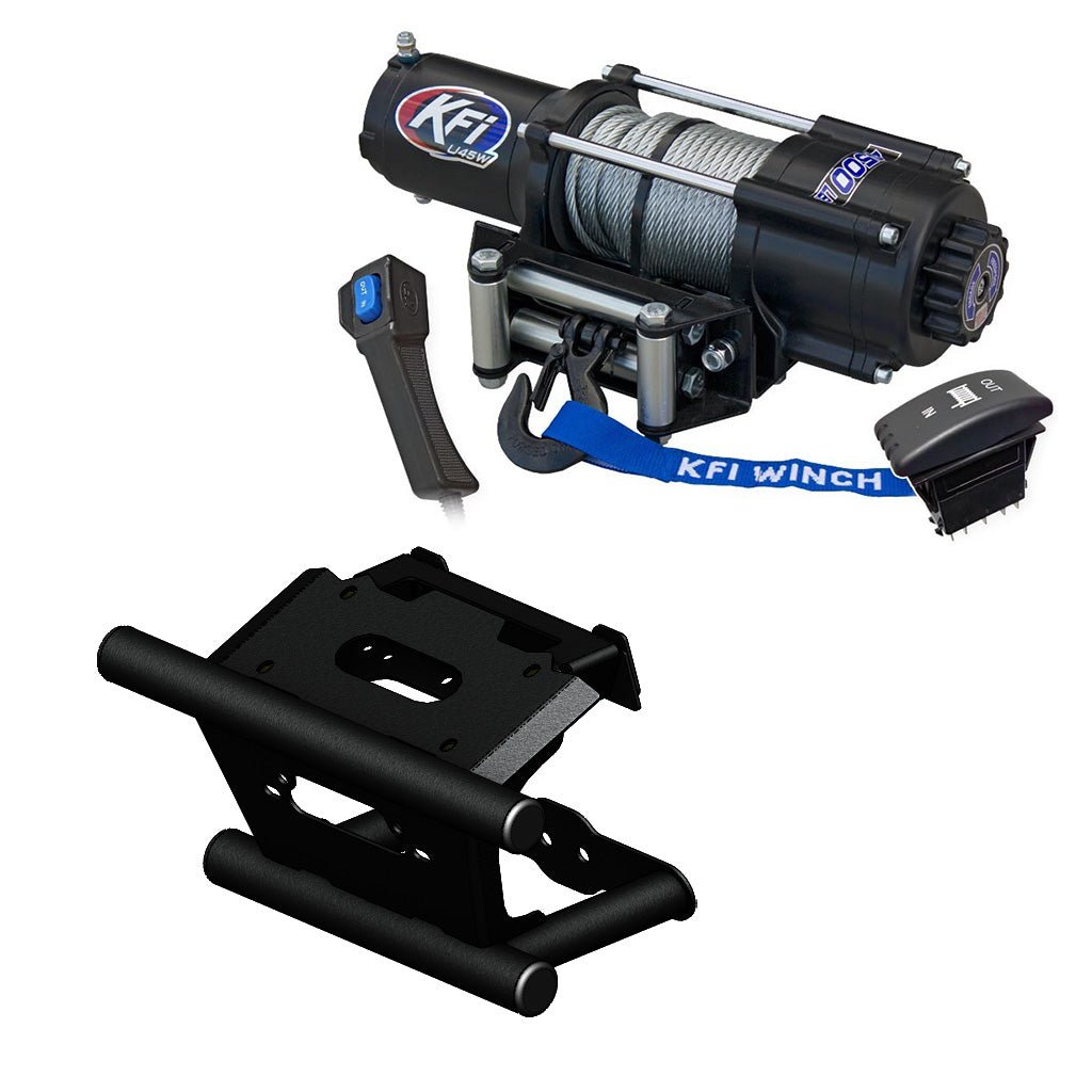 KFI Winch & Winch Mount Kit Polaris RZR RS1 2018 - 2022 - MojoMotoSport.com