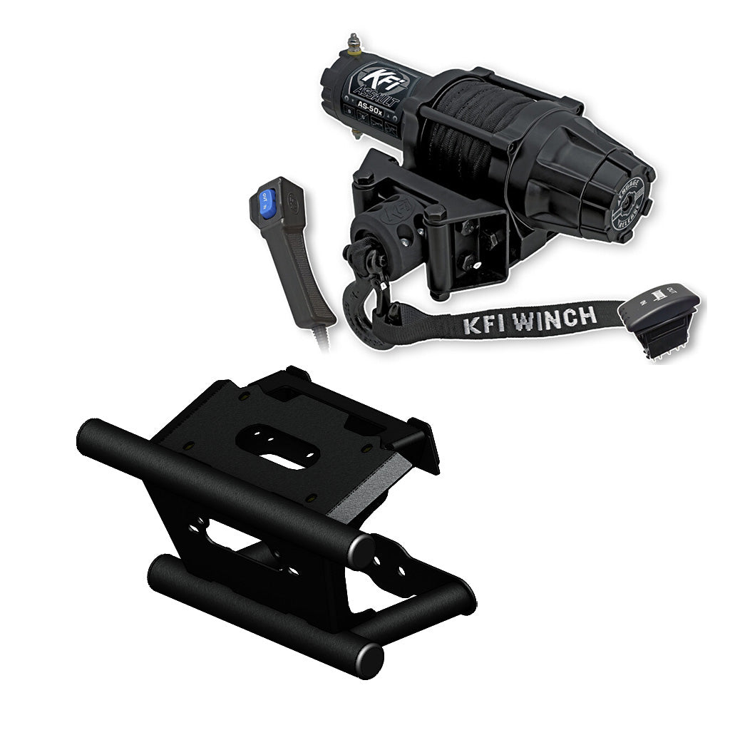 KFI Winch & Winch Mount Kit Polaris RZR RS1 2018 - 2022 - MojoMotoSport.com