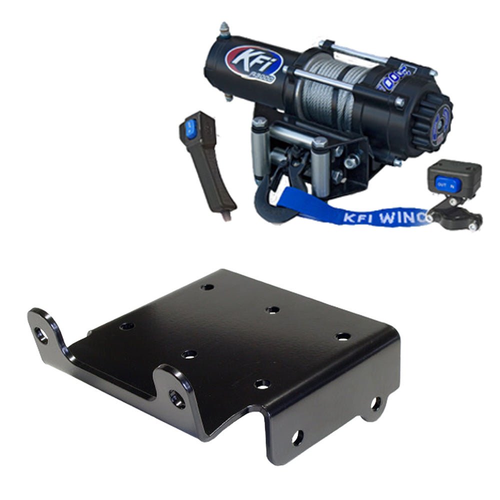 KFI Winch & Winch Mount Kit Suzuki King Quad 450 500 700 750 - MojoMotoSport.com