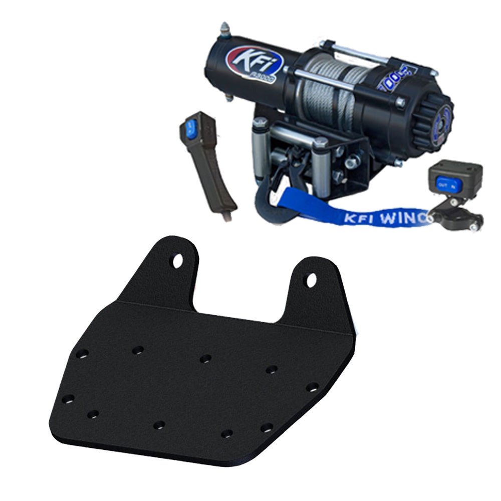 KFI Winch & Winch Mount Kit Yamaha Grizzly 660 ATV (2002 - 2008) - MojoMotoSport.com