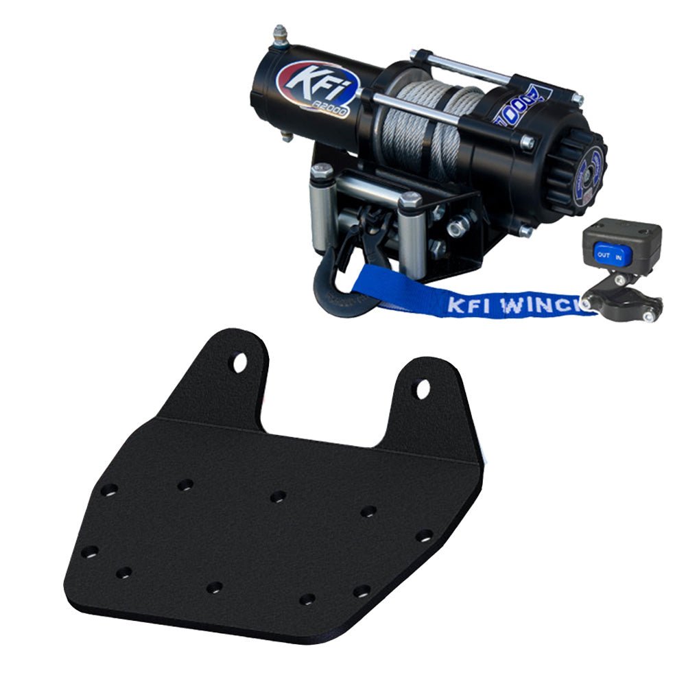 KFI Winch & Winch Mount Kit Yamaha Grizzly 660 ATV (2002 - 2008) - MojoMotoSport.com