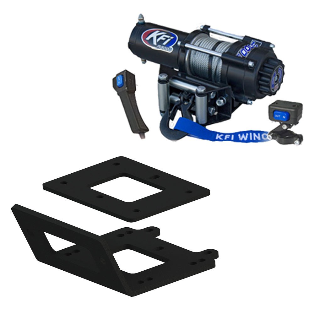 KFI Winch & Winch Mount Kit Yamaha Kodiak 450 4x4 ATV (2018 - 2025) - MojoMotoSport.com