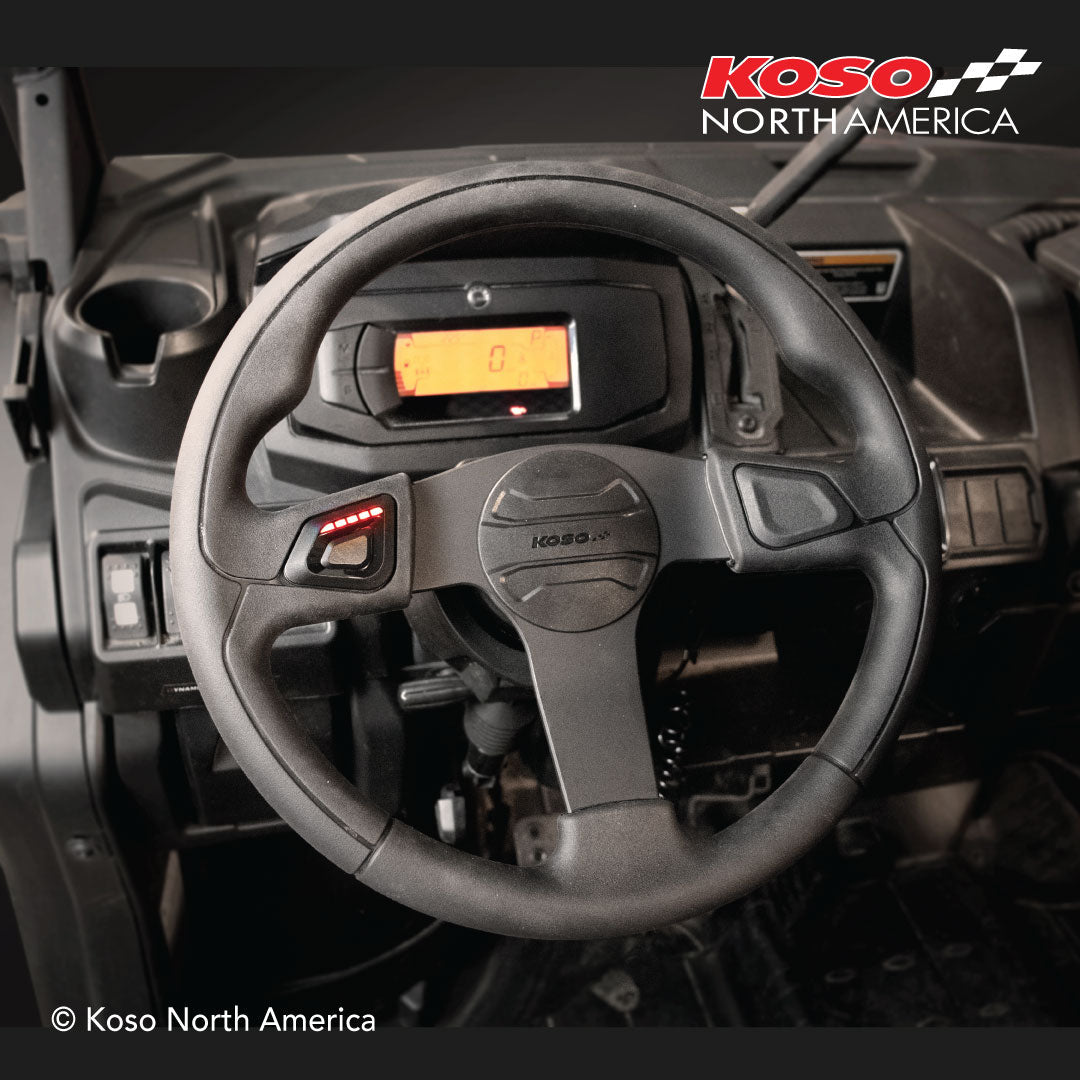 Koso Heated Polaris/Can - Am/Kawasaki Steering Wheel Kit - MojoMotoSport.com