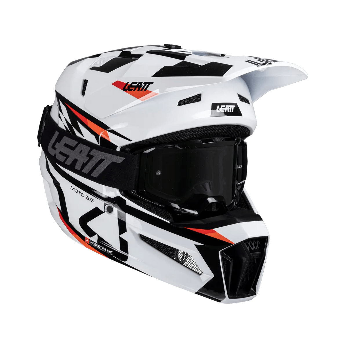 Leatt 3.5 Moto Helmet Kit w/ 4.5 Goggles V25 - MojoMotoSport.com