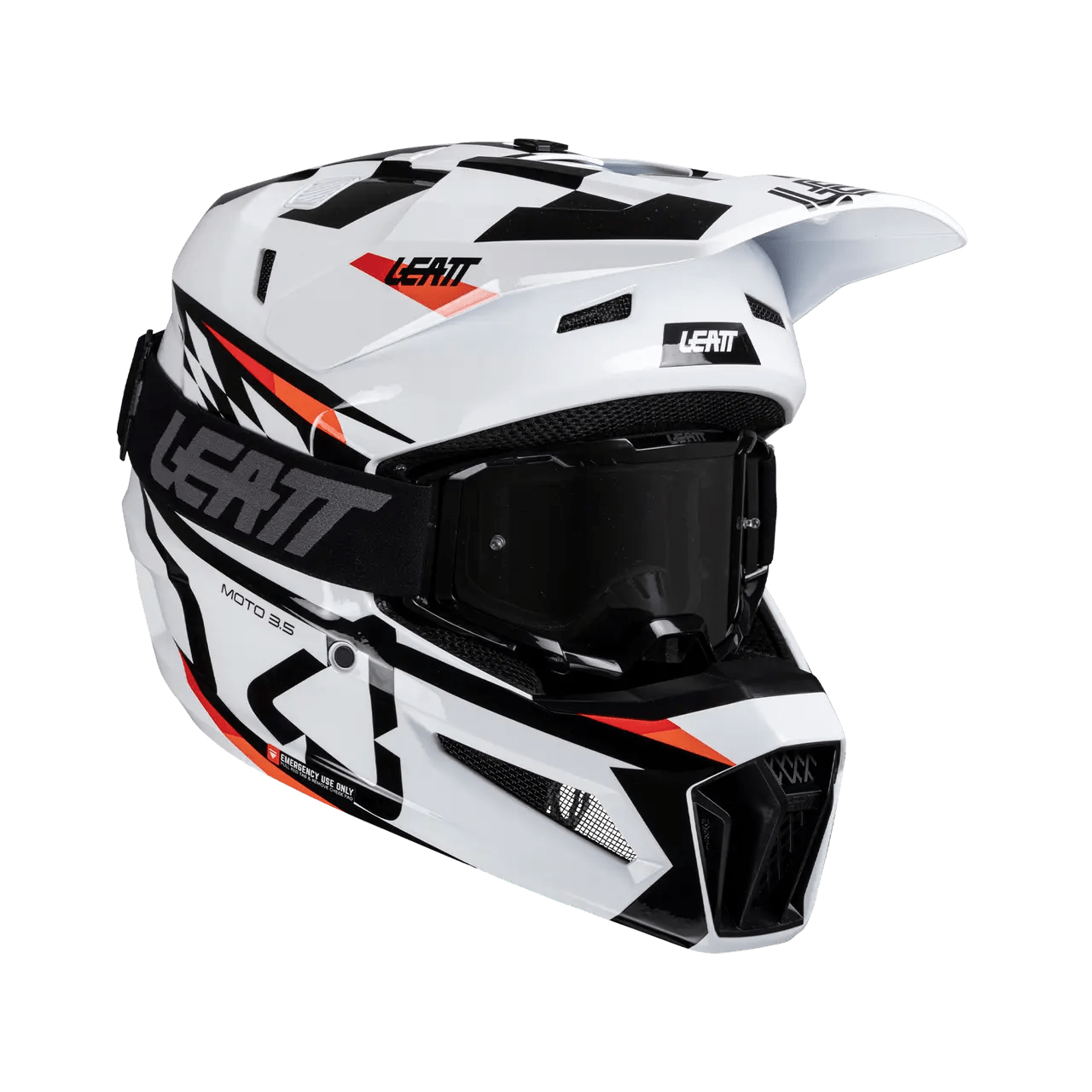 Leatt 3.5 Moto Helmet Kit w/ 4.5 Goggles V25 - MojoMotoSport.com