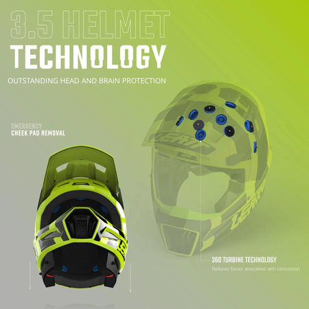 Leatt 3.5 Moto Helmet Kit w/ 4.5 Goggles V25 - MojoMotoSport.com