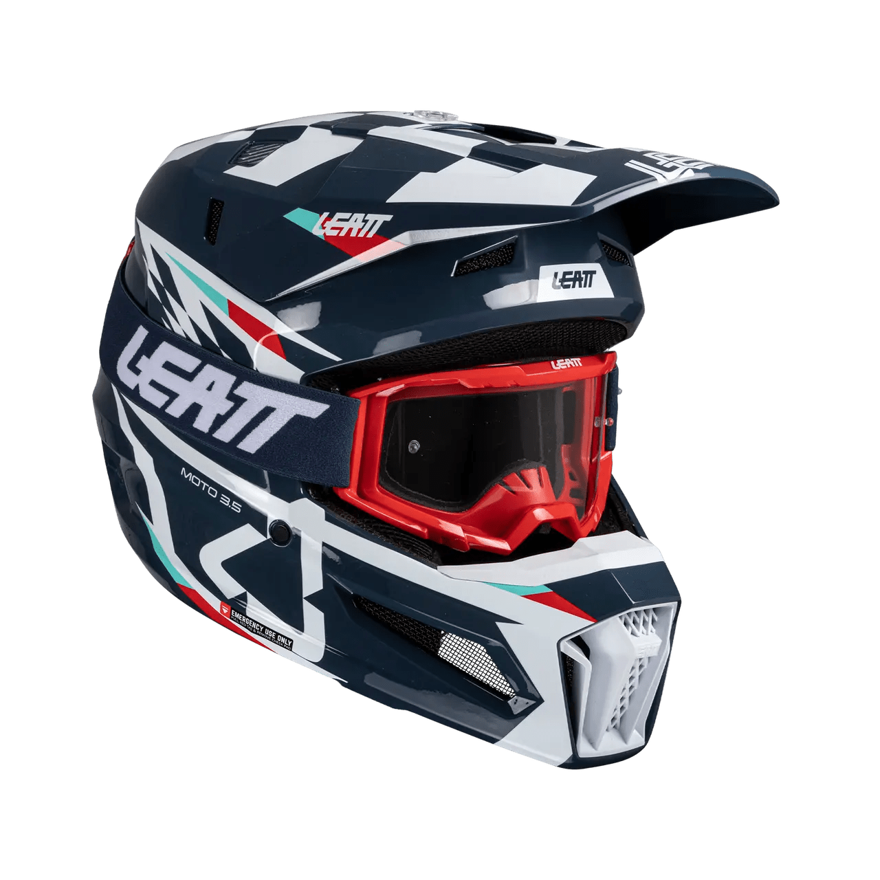 Leatt 3.5 Moto Helmet Kit w/ 4.5 Goggles V25 - MojoMotoSport.com