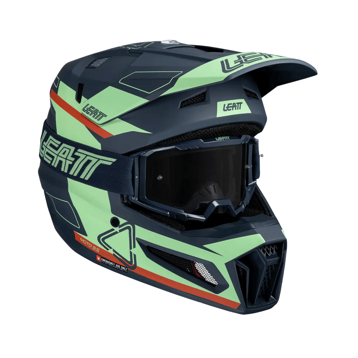 Leatt 3.5 Moto Helmet Kit w/ 4.5 Goggles V25 - MojoMotoSport.com