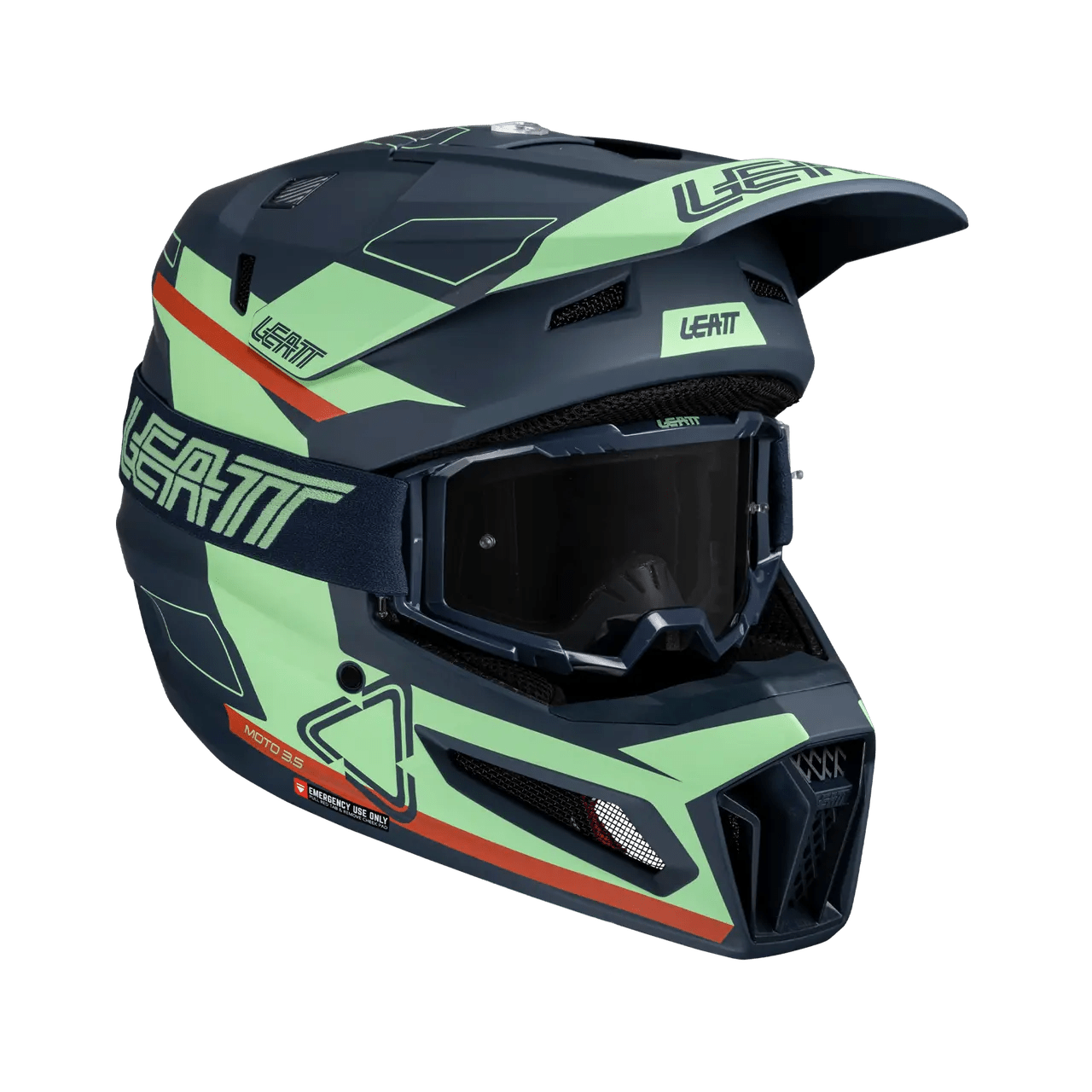 Leatt 3.5 Moto Helmet Kit w/ 4.5 Goggles V25 - MojoMotoSport.com