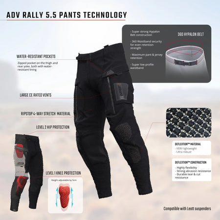 Leatt 5.5 ADV Rally Pants - MojoMotoSport.com