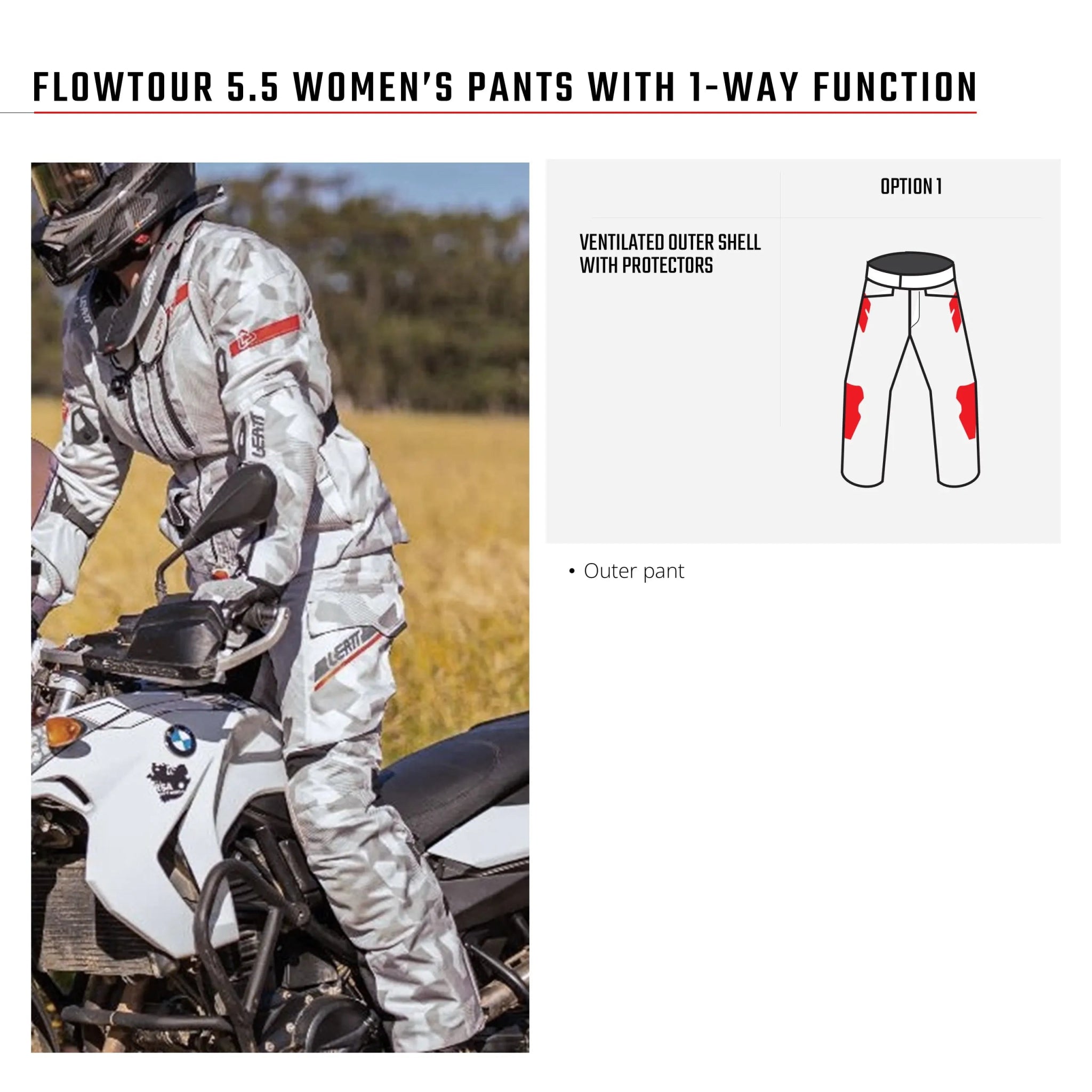 Leatt 5.5 Flowtour Women's ADV/Dualsport Pants - MojoMotoSport.com