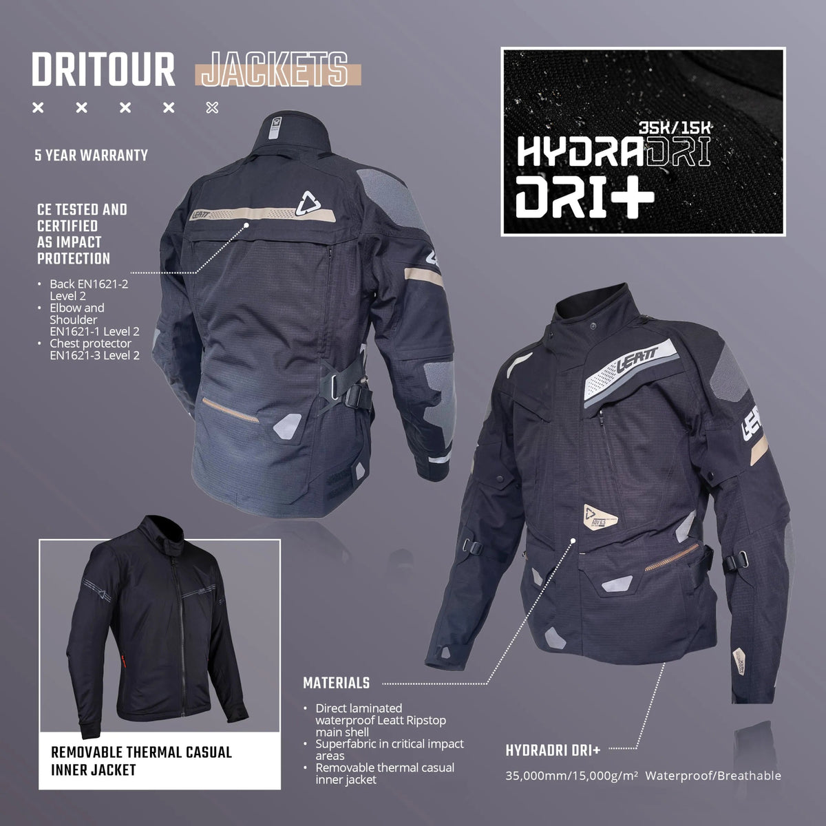 Leatt 7.5 DriTour ADV/Dualsport Jacket - MojoMotoSport.com