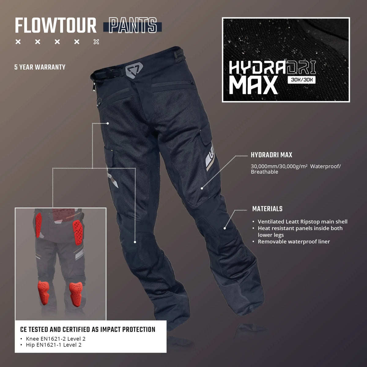 Leatt 7.5 FlowTour ADV/Dualsport Pants - MojoMotoSport.com