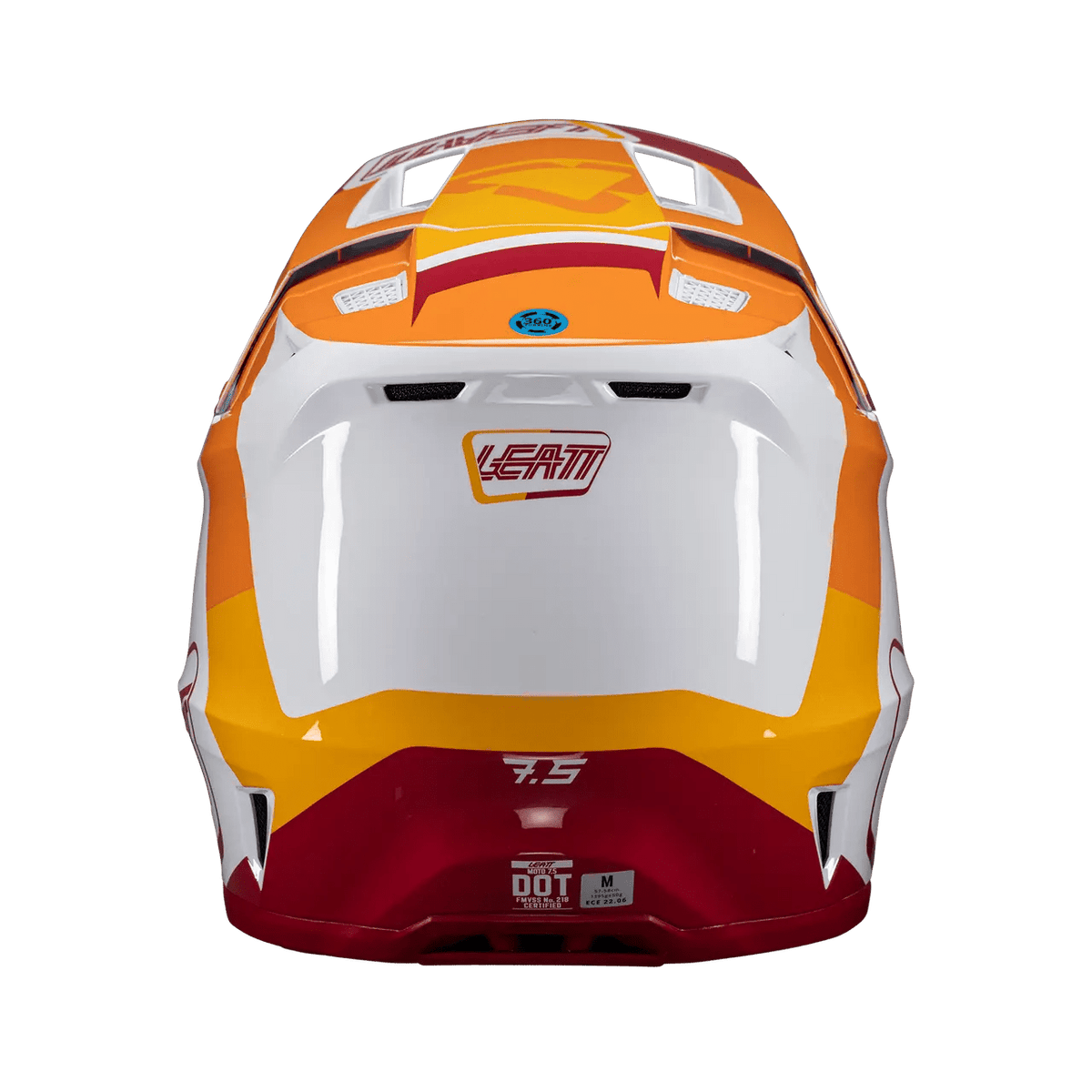 creme orange motorcycle helmet Leatt 7.5 Moto Helmet Kit w/ 4.5 Goggles