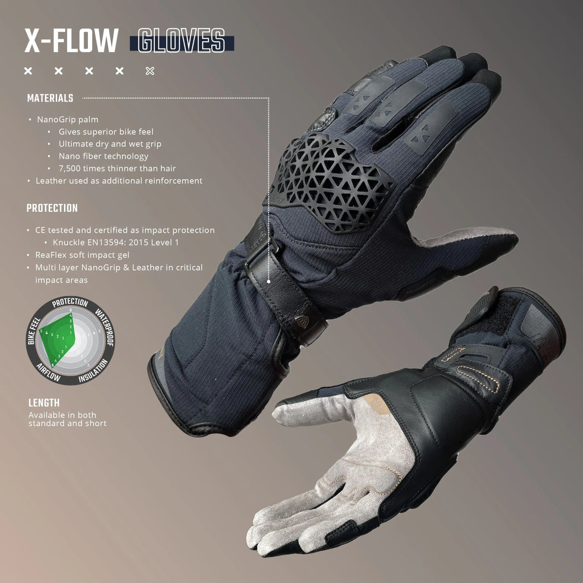 Leatt 7.5 X - Flow ADV/Dualsport Gloves - MojoMotoSport.com