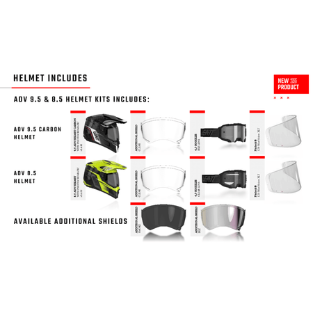 Leatt 9.5 Carbon ADV/Dualsport Helmet w/ 4.5 IRIZ Goggle V25 - MojoMotoSport.com
