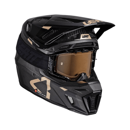 Leatt 9.5 Moto Carbon Helmet Kit w/ 6.5 IRIZ Goggles V25 - MojoMotoSport.com