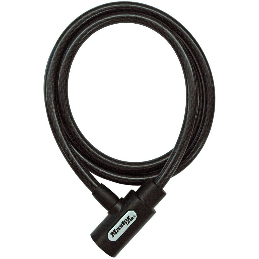 Masterlock Key Coil Cable Lock 5’L x 1/2” W | 8364DCC - MojoMotoSport.com