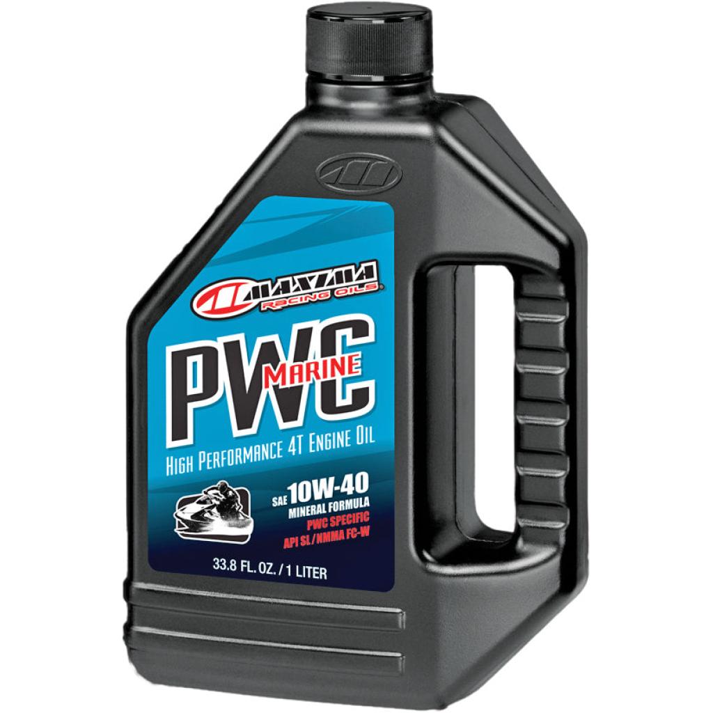 Maxima PWC Marine Mineral Based 4 Stroke Engine Oil 10W - 40 1 Liter - MojoMotoSport.com