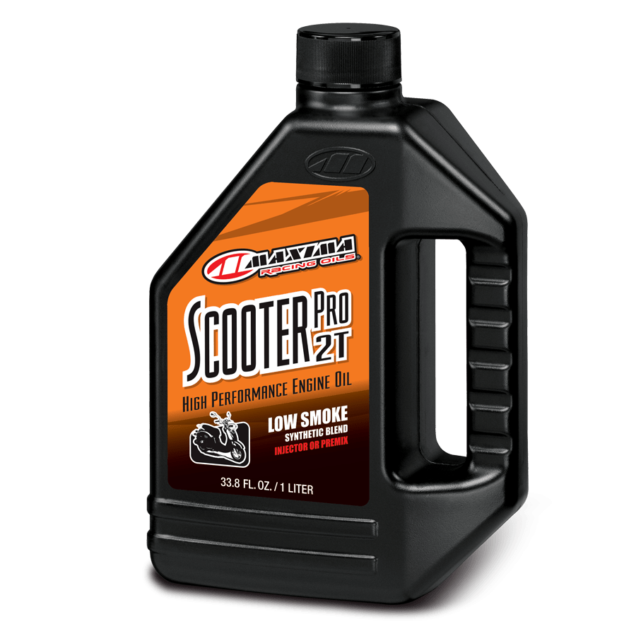 Maxima Scooter Pro Semi - Synthetic 2 Stroke Engine Oil 1 Liter - MojoMotoSport.com