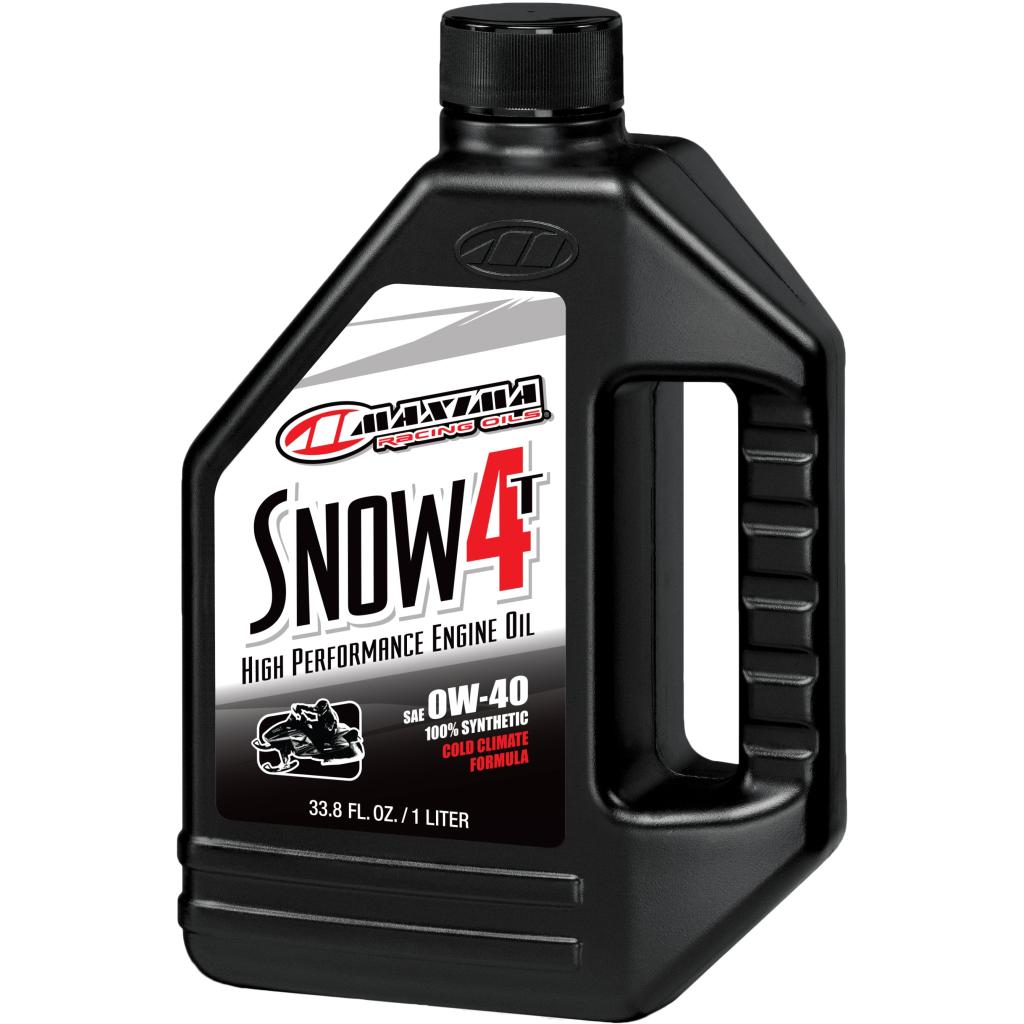 Maxima Snow 4T Fully Synthetic 4 Stroke Engine Oil 0W - 40 1 Liter - MojoMotoSport.com