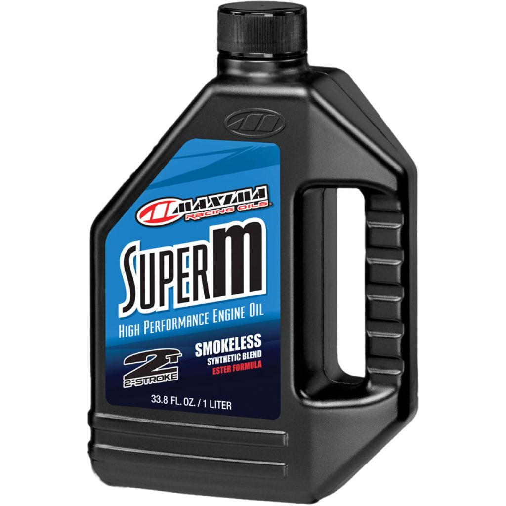 Maxima Super M Semi - Synthetic 2 Stroke Engine Oil 1 Liter - MojoMotoSport.com