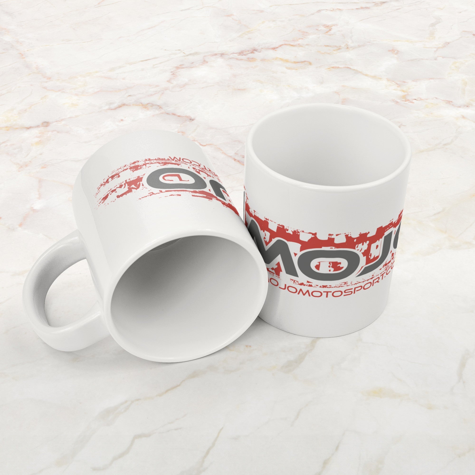 Mojo Trax 20oz White Ceramic Mug - MojoMotoSport.com