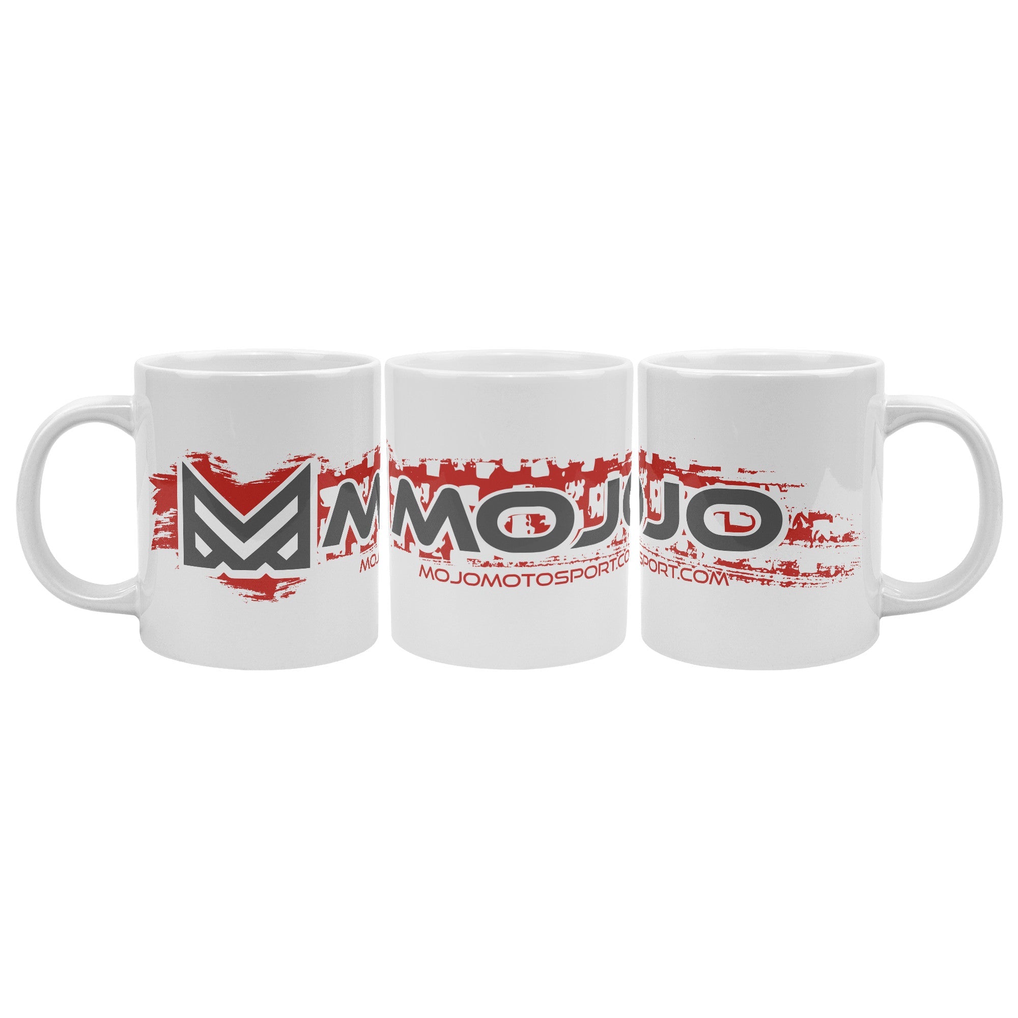 Mojo Trax 20oz White Ceramic Mug - MojoMotoSport.com