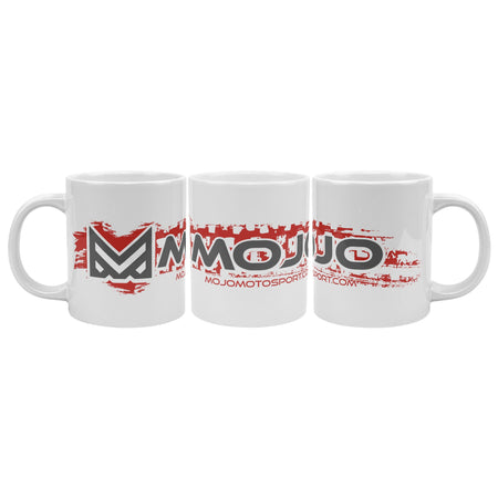 Mojo Trax 20oz White Ceramic Mug - MojoMotoSport.com