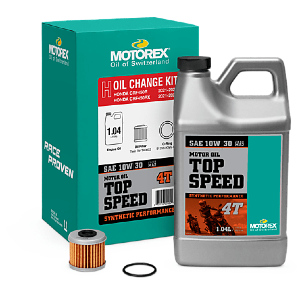 Motorex Top Speed Oil Change Kit Honda 1.04L 10W/30 | 311250 - MojoMotoSport.com