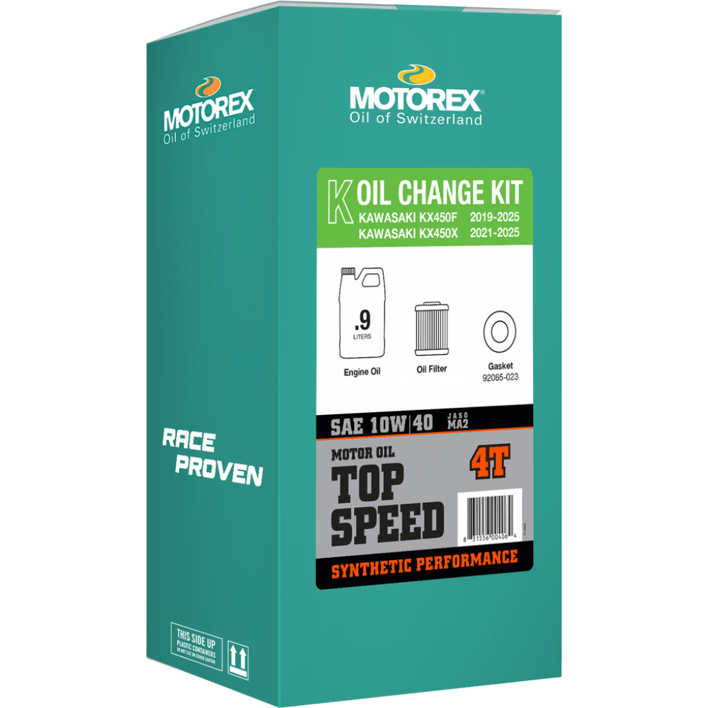 Motorex Top Speed Oil Change Kit Kawasaki 0.90L 10W/40 | 311248 - MojoMotoSport.com