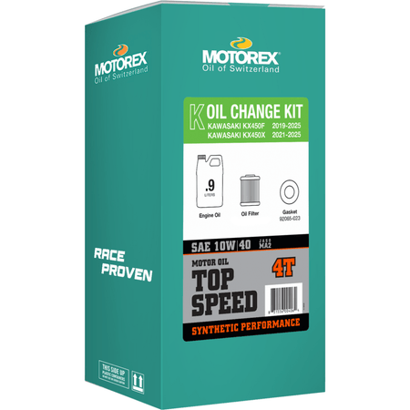 Motorex Top Speed Oil Change Kit Kawasaki 0.90L 10W/40 | 311248 - MojoMotoSport.com