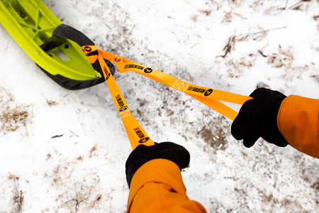 MOUNTAIN LAB Ski Pull Strap compact recovery sling for snowmobiles