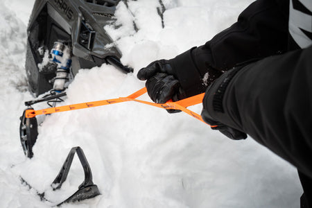 MOUNTAIN LAB Ski Pull Strap compact recovery sling for snowmobiles