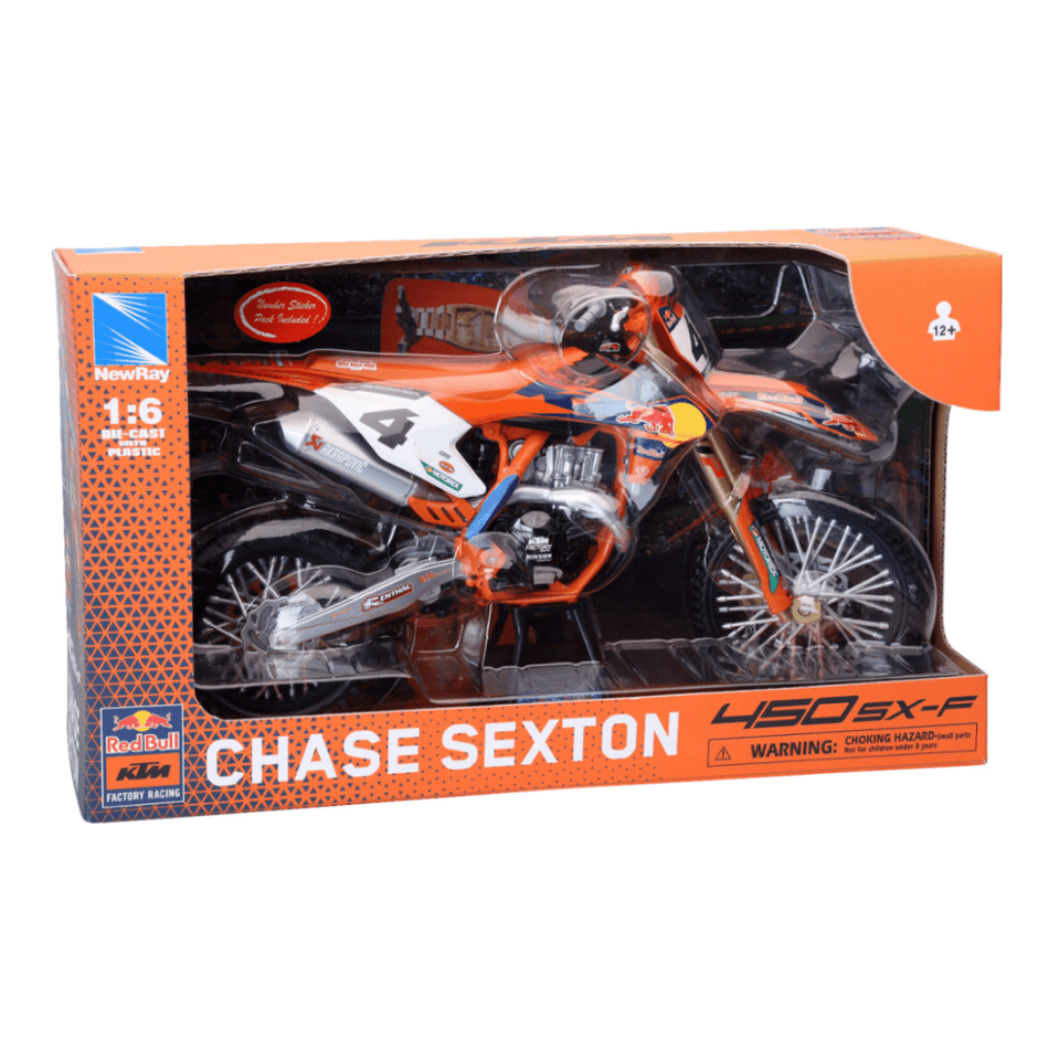 New - Ray 1:6 Scale RedBull KTM Chase Sexton Replica Bike - MojoMotoSport.com
