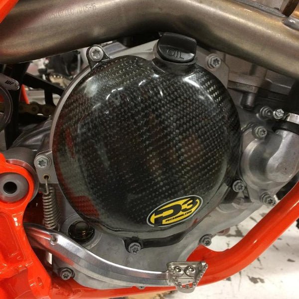 P3 Carbon Fiber Clutch Cover For HUS | 713050 - MojoMotoSport.com