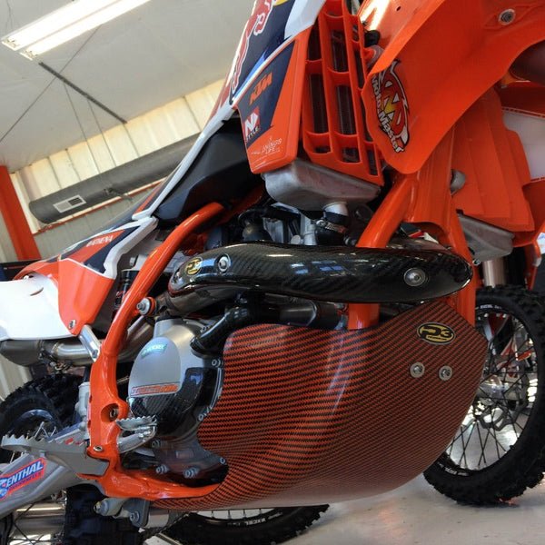 P3 Carbon Fiber Header Heat Shield | 201075 - MojoMotoSport.com