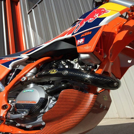 P3 Carbon Fiber Header Heat Shield | 201075 - MojoMotoSport.com