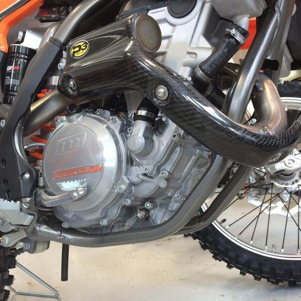 P3 Carbon Fiber Header Heat Shield | 201093 - MojoMotoSport.com