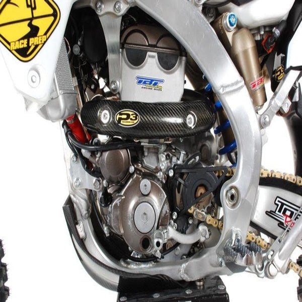P3 Carbon Fiber Header Heat Shield | 207074 - MojoMotoSport.com