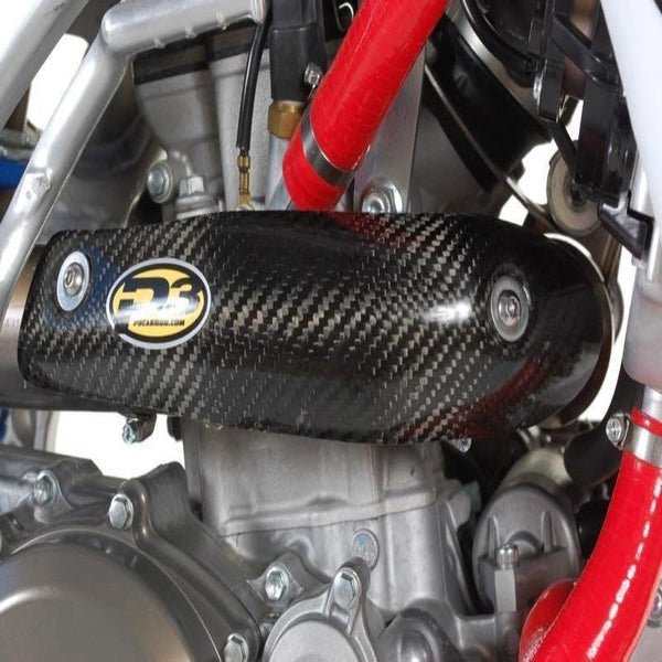 P3 Carbon Fiber Header Heat Shield | 207074 - MojoMotoSport.com