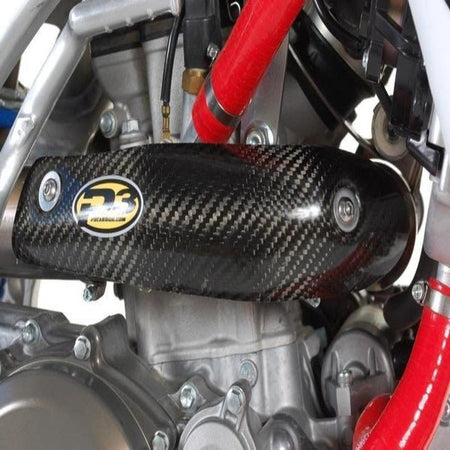 P3 Carbon Fiber Header Heat Shield | 207074 - MojoMotoSport.com
