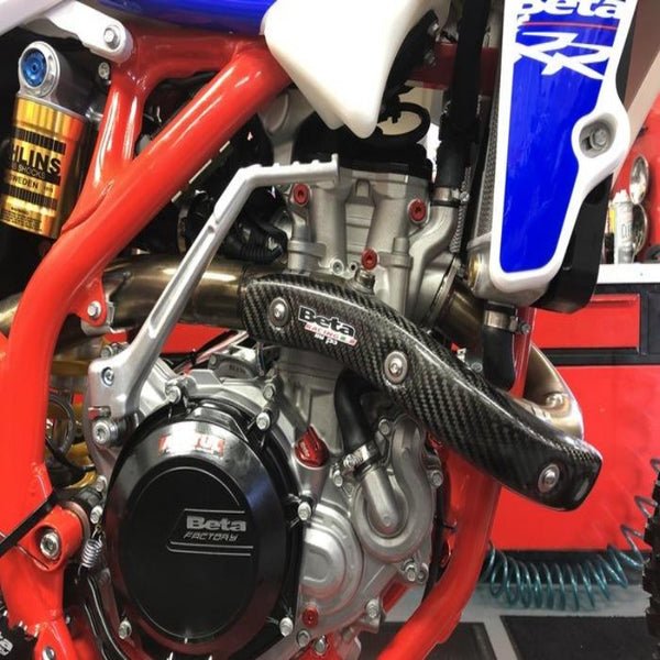 P3 Carbon Fiber Header Heat Shield For Beta | 209090 - MojoMotoSport.com